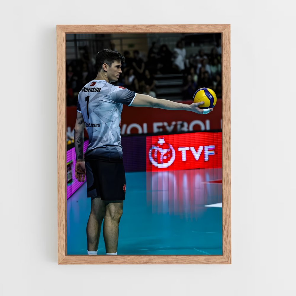 Poster La Magie du Jaune – affiche Volleyball (vue 4)